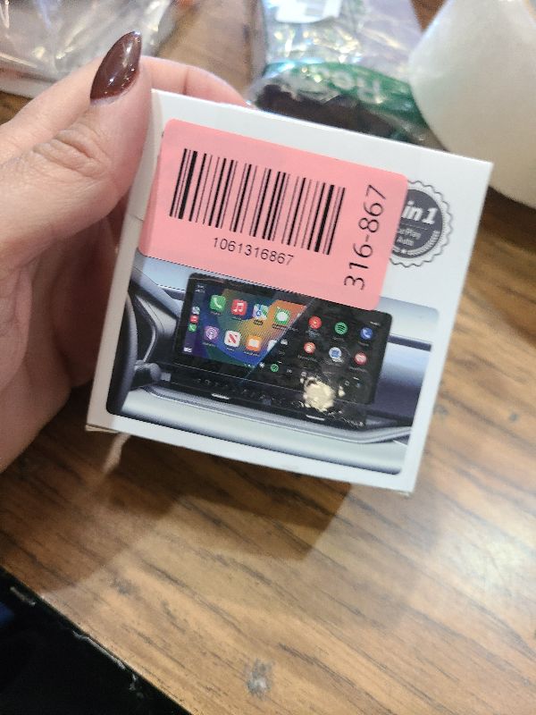 Photo 1 of 2-in-1 Wireless CarPlay Adapter Support Apple CarPlay & Android Auto, Mini Bluetooth USB A & USB C Dongle Convert Wired to Wireless Compatible with iPhone & Android