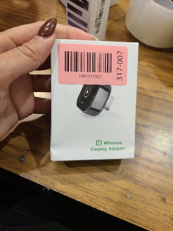 Photo 1 of 2-in-1 Wireless CarPlay & Android Auto Adapter, Plug & Play CarPlay Dongle Converts Wired to Wireless, Fast Auto-Connect, No Delay, Compact Design for iPhone & Android with USB/USB-C Port(Black)