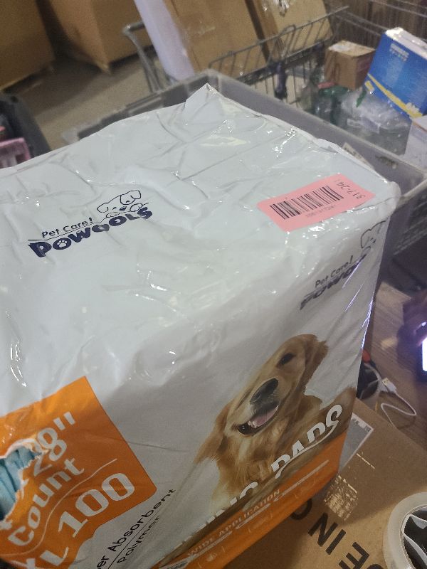 Photo 1 of 100-Pack X-Larg Puppy Pads - 34" x 28" Extra Large Pee Pads for Dogs with 6-Layer Leakproof Protection, Quick-Dry and Disposable Dog Pads with High Absorbency for Easy Potty Training