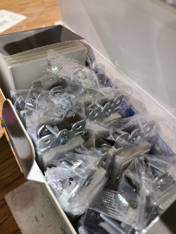 Photo 1 of [10 Pack] CML Illuminated Guide Light Switch, Single Pole Decor Paddle Rocker Wall Switch, Dusk to Dawn Automatic On/Off Light Sensor, 15 Amp 120V Grounding Wire, ETL Listed, White