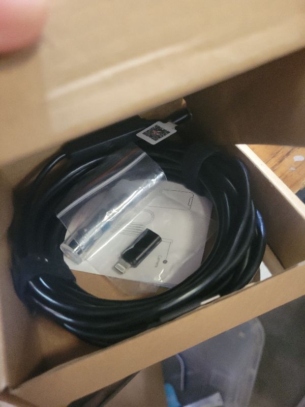 Photo 1 of [Dual-Lens] Endoscope Camera with Light, 1920P HD Borescope with 8+1 Adjustable LED Lights, IP67 Waterproof 16.5FT Semi-Rigid Snake Cord Inspection Camera for iPhone, iPad and Android Phone (Type C)