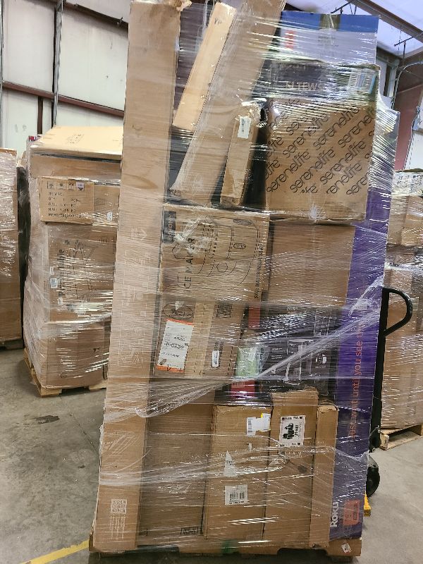 Photo 1 of As is general merchandise pallet roughly 60 items. 

