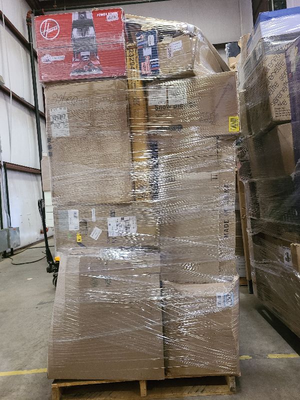 Photo 1 of As is general merchandise pallet roughly 60 items. 
