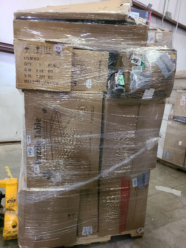 Photo 1 of As is general merchandise pallet roughly 60 items. 
