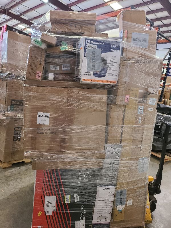 Photo 1 of As is general merchandise pallet roughly 60 items 
