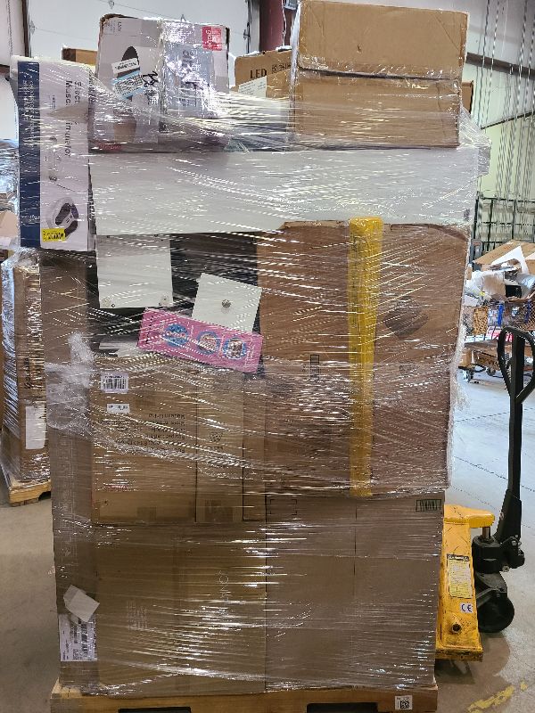 Photo 1 of As is general merchandise pallet roughly 60 items. 


