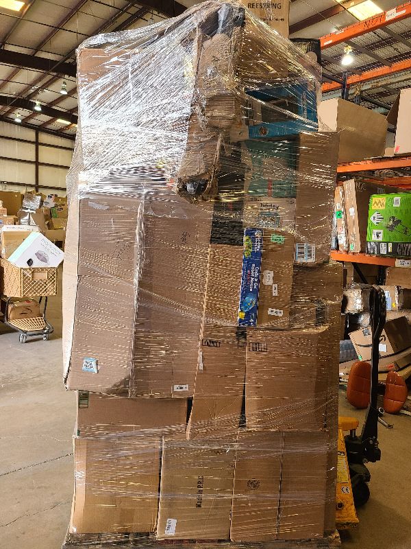 Photo 1 of As is general merchandise pallet roughly 60 items. 

