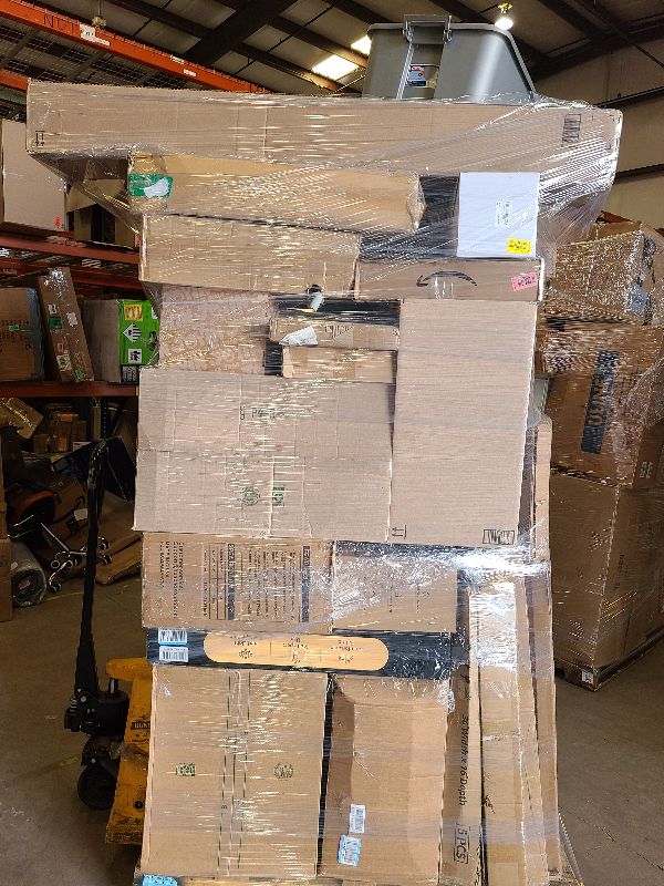 Photo 1 of As is general merchandise pallet roughly 60 items. 

