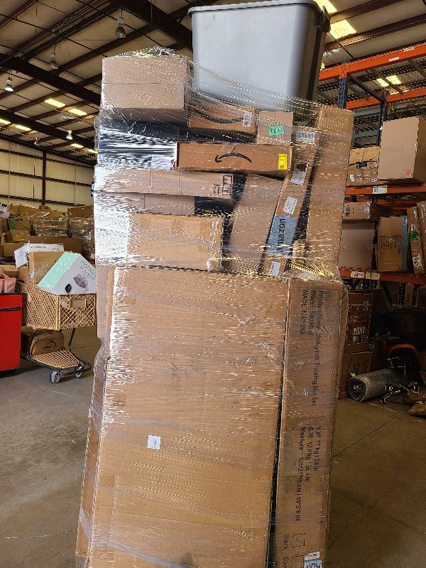 Photo 1 of As is general merchandise pallet roughly 60 items. 

