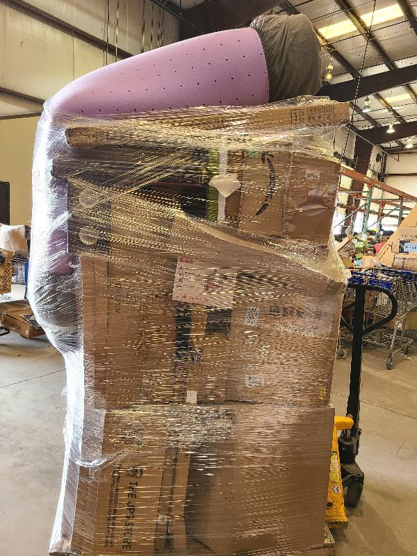 Photo 1 of As is general merchandise pallet roughly 60 items 
