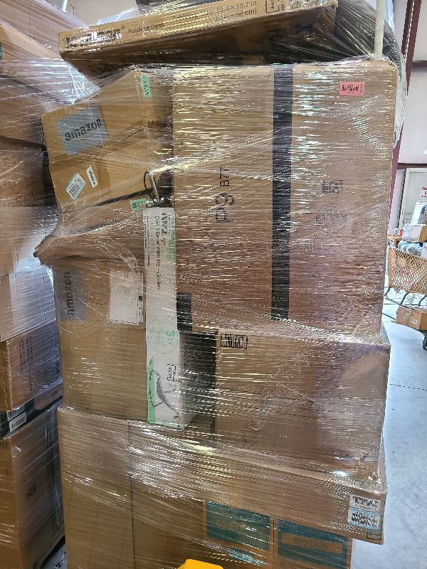 Photo 1 of As is general merchandise pallet roughly 60 items 