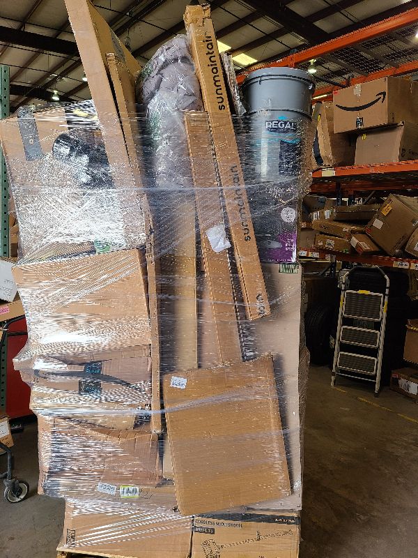 Photo 1 of As is general merchandise pallet roughly 60 items. 

