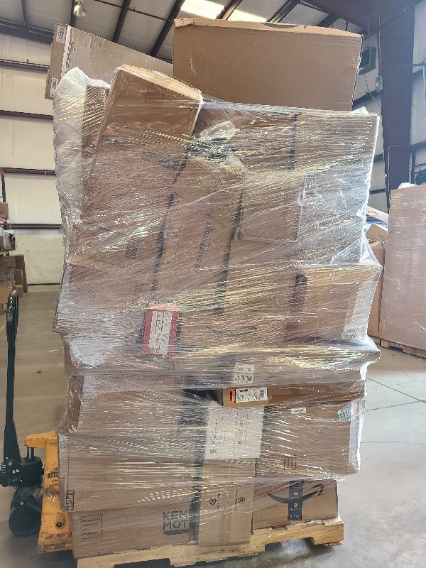 Photo 1 of As is general merchandise pallet roughly 60 items. 

