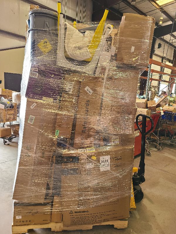 Photo 1 of As is general merchandise pallet roughly 60 items. 

