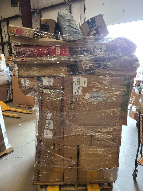 Photo 1 of As is general merchandise pallet roughly 60 items. 

