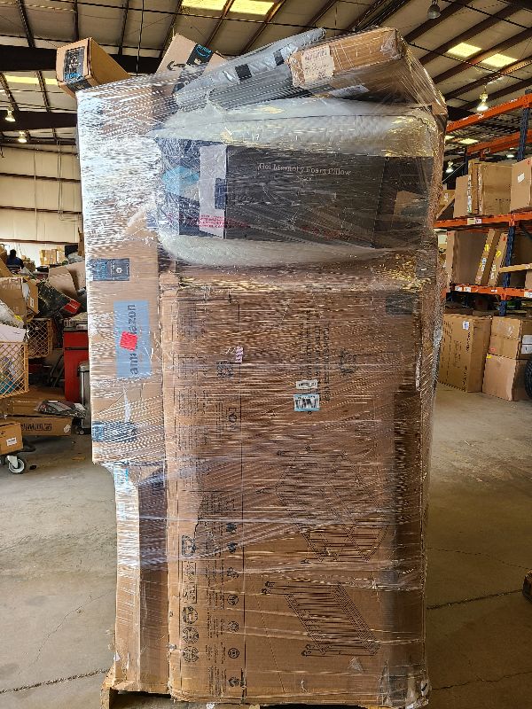 Photo 1 of As is general merchandise pallet roughly 60 items. 

