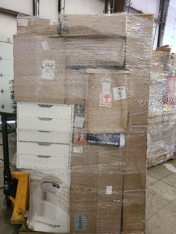 Photo 1 of As is general merchandise pallet roughly 60 items. 

