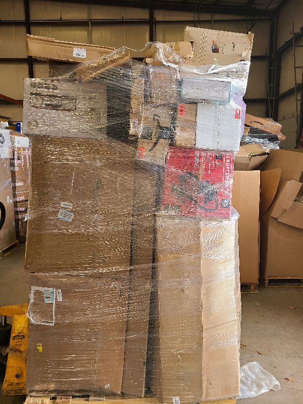 Photo 1 of As is general merchandise pallet roughly 60 items. 


