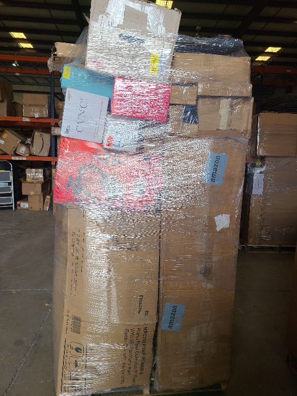 Photo 1 of As is general merchandise pallet roughly 60 items. 

