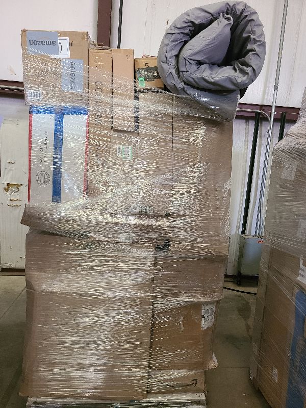 Photo 1 of As is general merchandise pallet roughly 60 items. 


