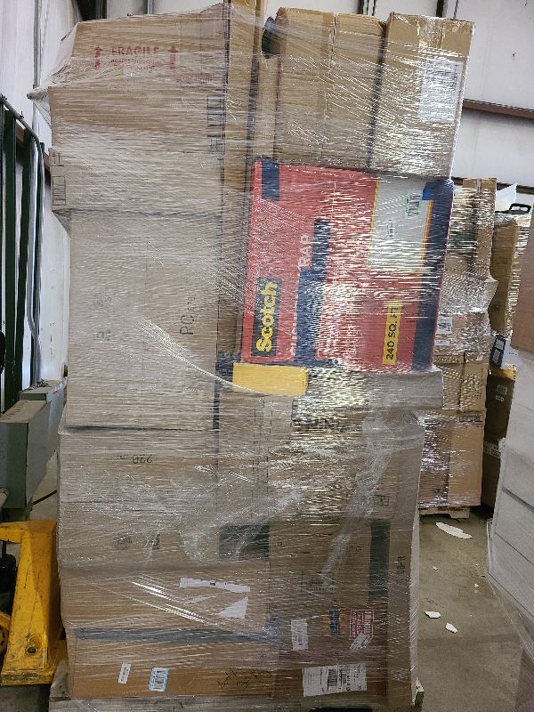 Photo 1 of As is general merchandise pallet roughly 60 items. 

