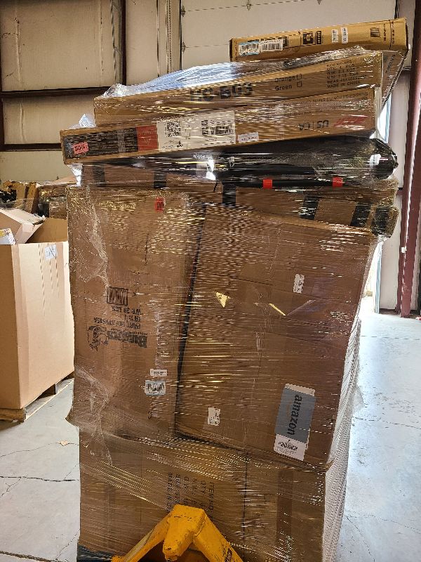 Photo 1 of As is general merchandise pallet roughly 60 items 