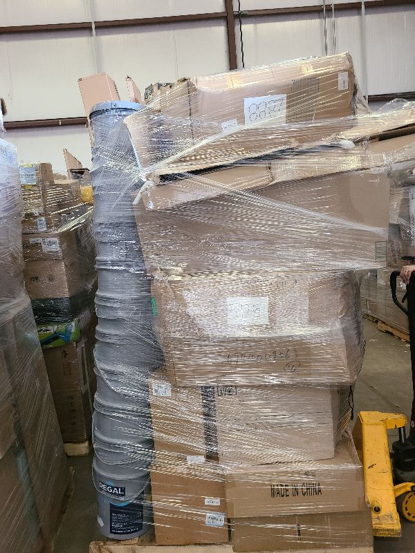 Photo 1 of As is general merchandise pallet roughly 60 items. 

