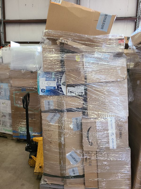 Photo 1 of As is general merchandise pallet roughly 60 items. 

