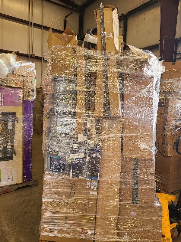 Photo 1 of As is general merchandise pallet roughly 60 items.