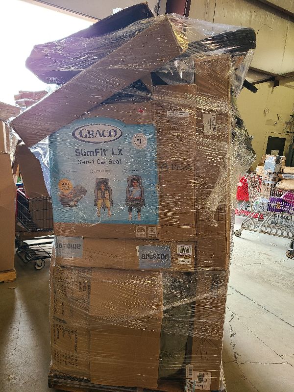 Photo 1 of As is general merchandise pallet roughly 60 items 