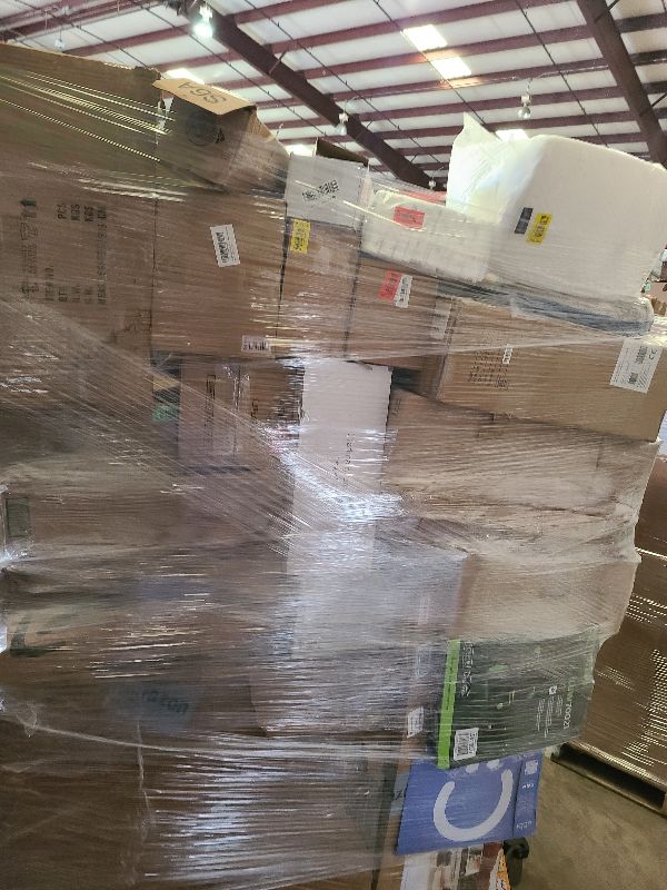 Photo 1 of As is general merchandise pallet roughly 60 items. 

