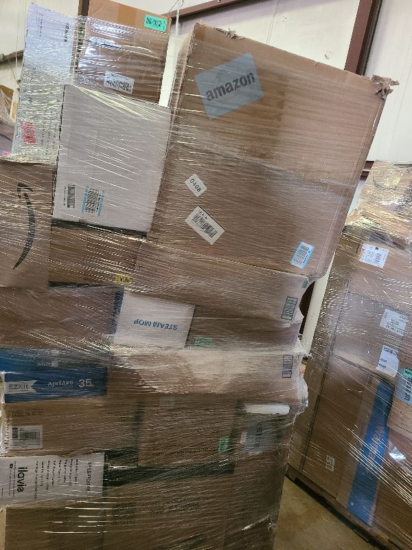 Photo 1 of As is general merchandise pallet roughly 60 items. 

