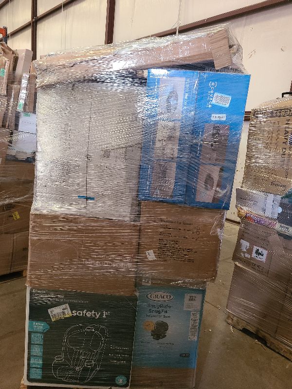 Photo 1 of As is general merchandise pallet roughly 60 items. 

