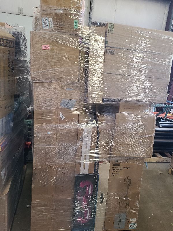 Photo 1 of As is general merchandise pallet roughly 60 items. 

