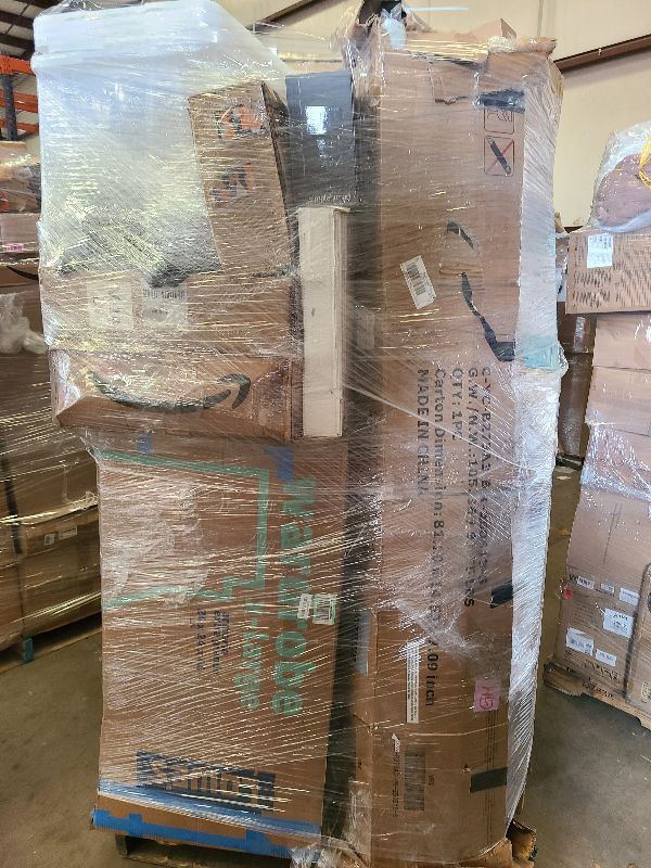 Photo 1 of As is general merchandise pallet roughly 60 items.