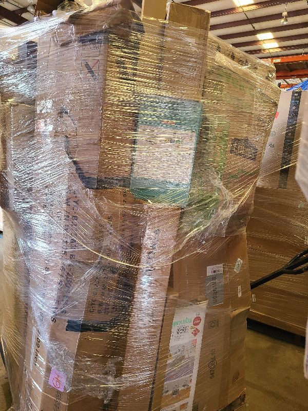 Photo 1 of As is general merchandise pallet roughly 60 items.