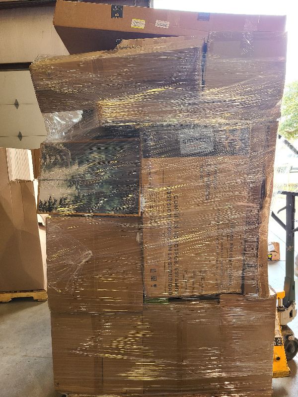 Photo 1 of As is general merchandise pallet roughly 60 items. 


