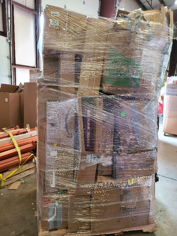 Photo 1 of As is general merchandise pallet roughly 60 items 