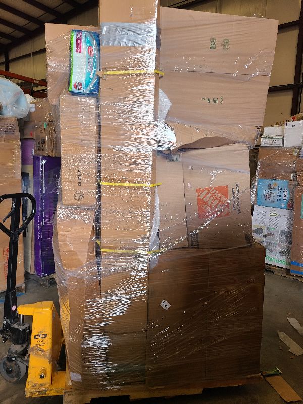 Photo 1 of As is general merchandise pallet roughly 60 items 