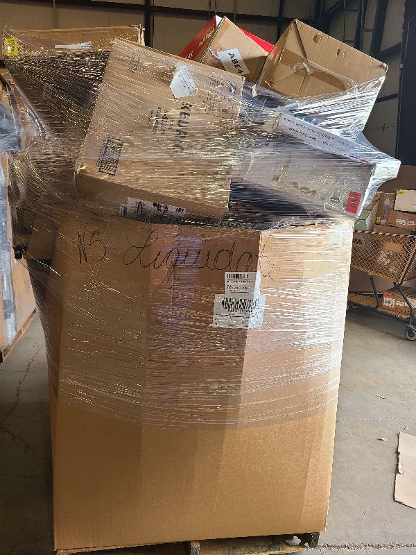 Photo 1 of As is general merchandise pallet roughly 