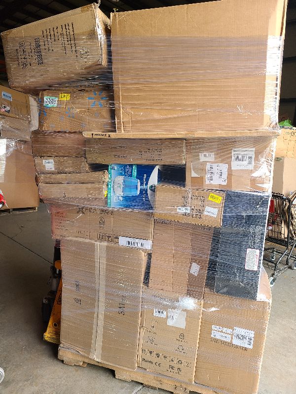 Photo 1 of As is general merchandise pallet roughly 60 items. 

