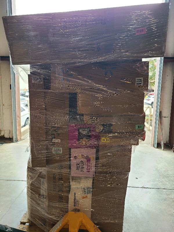 Photo 1 of As is general merchandise pallet roughly 60 items. 

