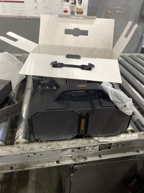 Photo 1 of (untested, only speaker)BUGANI Shock Bluetooth Speaker, Portable Bluetooth 5.3, Waterproof, 60W Super Power, Outdoor Speaker, Black(New Model)