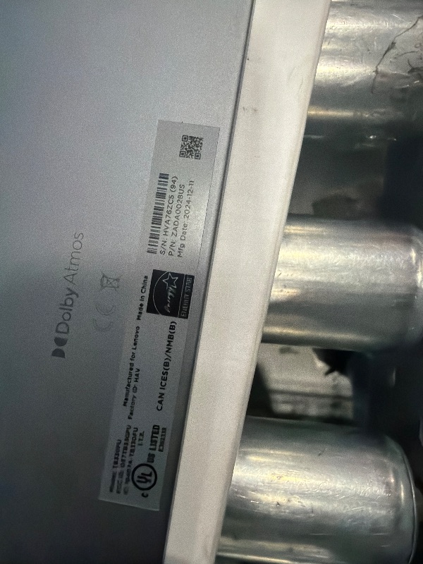 Photo 1 of **Parts Only**Lenovo Tab M11, 11” Display, MediaTek Helio G88 Octa-Core, 4GB RAM, 64GB SSD, 1920x1200 px, Ambient Light-Sensor, 10 Hour Battery, Comes w/Pen, Luna Grey