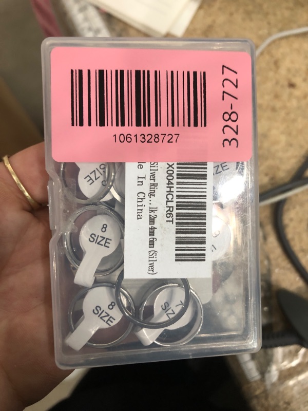 Photo 1 of 18Pcs Non Tarnish Silver Rings Set for Men & Women, 316L Stainless Steel Wedding Band Rings Bulk 2mm 4mm 6mm (Silver)