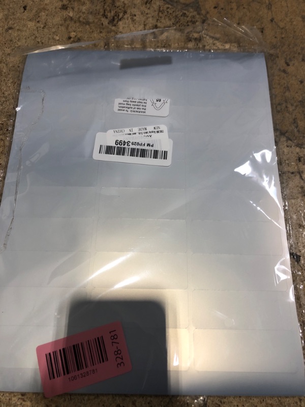 Photo 1 of 1" x 2-5/8" Address Labels- Matte Silver Mailing Labels Stickers for Laser/Inkjet Printer-Permanent Adhesive Stickers