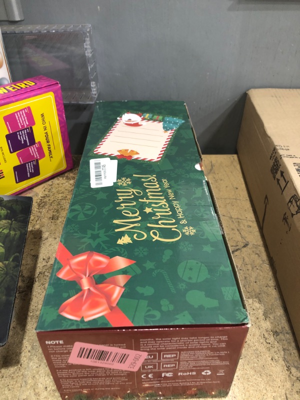 Photo 1 of 10 Pack Christmas Decorations Outdoor Solar Candy Lights, Multicolor Solar Lights with USB Charge, 10 Modes Waterproof Lights with 150 LEDs, Outdoor Christmas Decoration for Yard Path