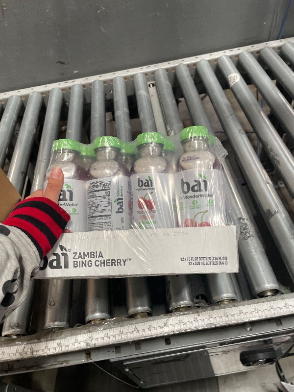 View 2 of 1/12/26**Bai Antioxidant Infused Water Beverage, Zambia Bing Cherry, with Vitamin C and No Artificial Sweeteners, 18 Fluid Ounce Bottle, 12 Pack