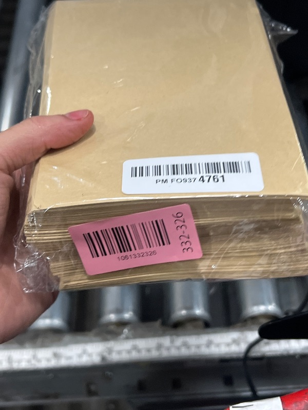 Photo 1 of 100 Pcs 5" x 7" Envelopes for Invitations - Elegant Wedding Invitation Envelopes, Self-Sealing Kraft Paper Envelope for Greeting Cards, Photos, Postcards (Gold)