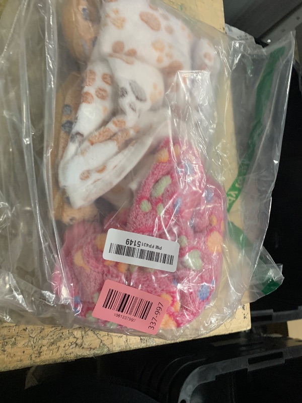 Photo 1 of 1 Pack 3 Blankets Super Soft Fluffy Premium Fleece Pet Blanket Flannel Paw Printed Throw for Dog Puppy Cat (Small 23x16'', Brown, Pink, White)